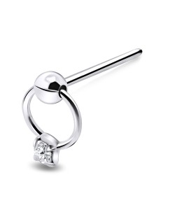 Dangling Stone Straight Nose Stud NSKA-828 